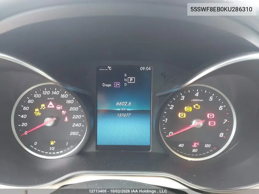 2019 MERCEDES C-KLASSE VIN 55SWF8EB0KU286310 — фото 7