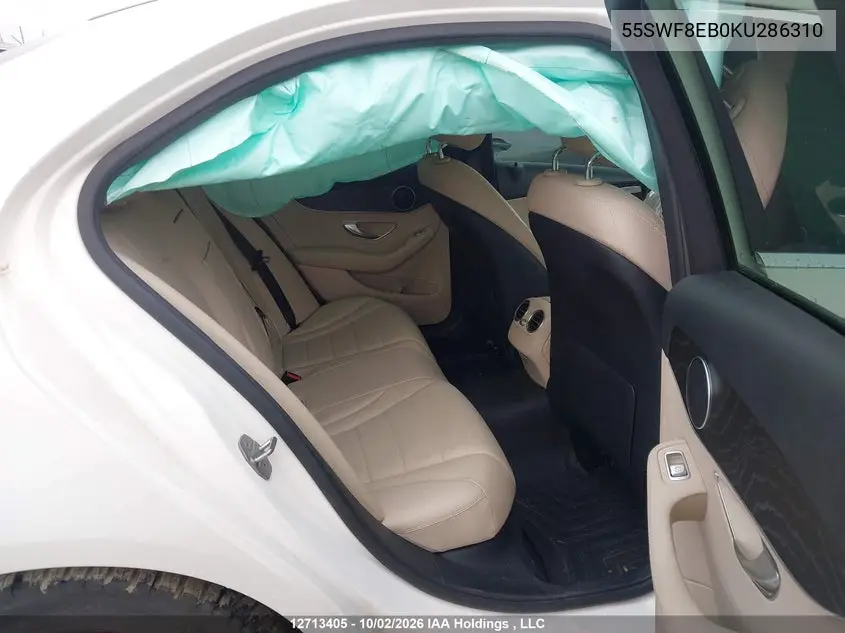2019 MERCEDES C-KLASSE VIN 55SWF8EB0KU286310 — фото 8
