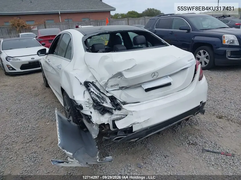 2019 MERCEDES C-KLASSE VIN 55SWF8EB4KU317431 — фото 11