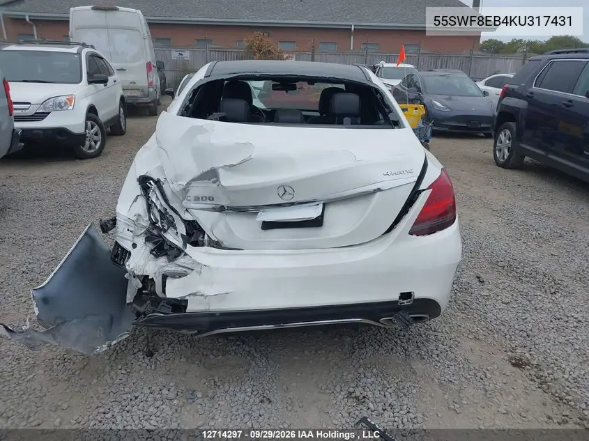 2019 MERCEDES C-KLASSE VIN 55SWF8EB4KU317431 — фото 16
