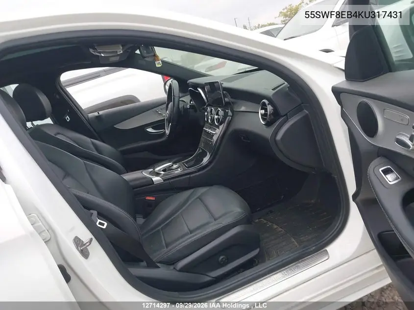 2019 MERCEDES C-KLASSE VIN 55SWF8EB4KU317431 — фото 5