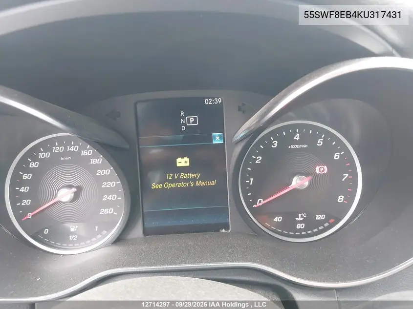 2019 MERCEDES C-KLASSE VIN 55SWF8EB4KU317431 — фото 7