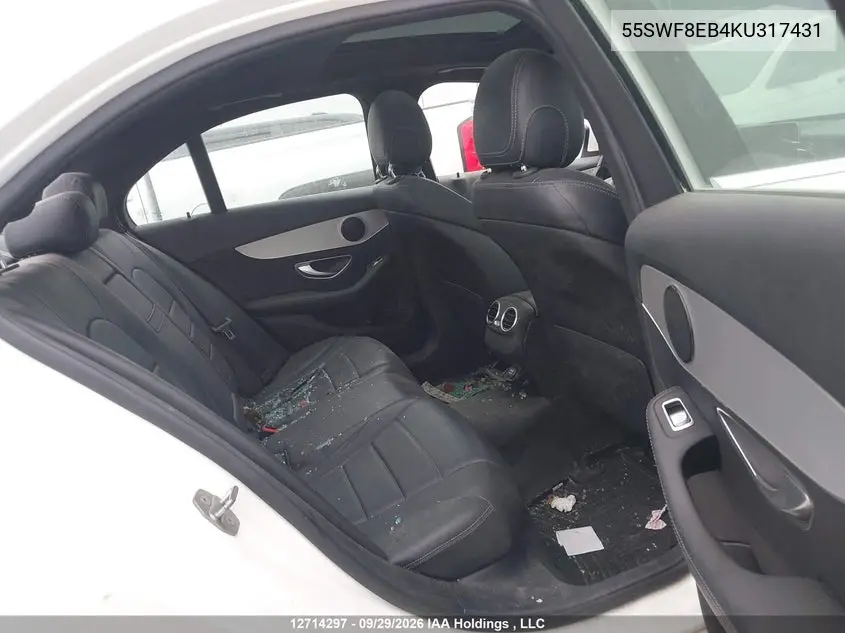 2019 MERCEDES C-KLASSE VIN 55SWF8EB4KU317431 — фото 8