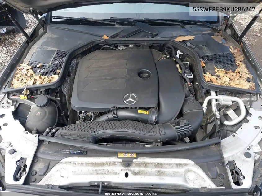 2019 MERCEDES C-KLASSE VIN 55SWF8EB9KU286242 — фото 10