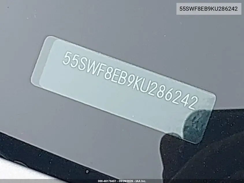 2019 MERCEDES C-KLASSE VIN 55SWF8EB9KU286242 — фото 17