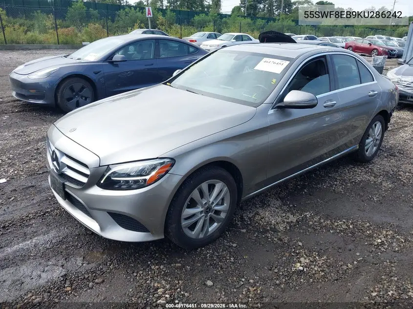 2019 MERCEDES C-KLASSE VIN 55SWF8EB9KU286242 — фото 2