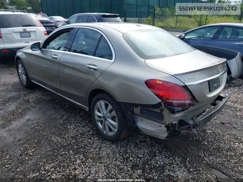 2019 MERCEDES C-KLASSE VIN 55SWF8EB9KU286242 — фото 3