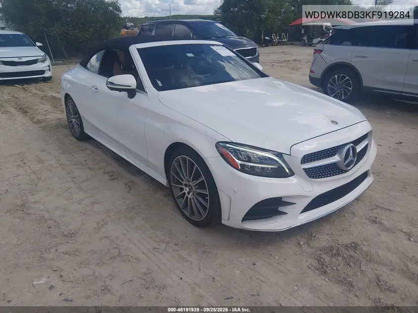 MERCEDES C-KLASSE 2019, VIN WDDWK8DB3KF919284