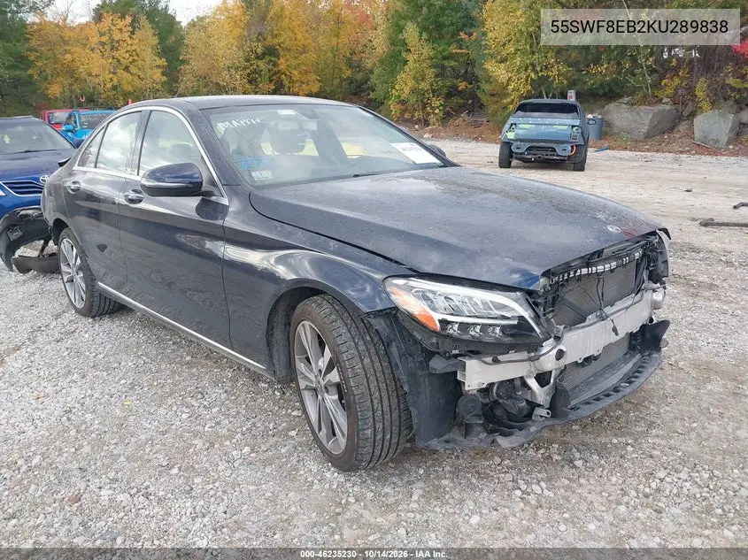 MERCEDES C-KLASSE 2019, VIN 55SWF8EB2KU289838