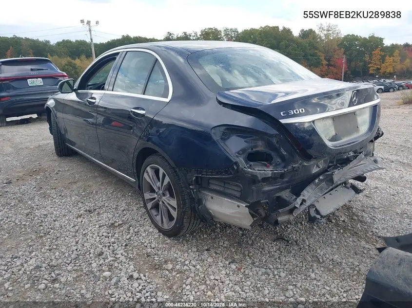 2019 MERCEDES C-KLASSE VIN 55SWF8EB2KU289838 — фото 3