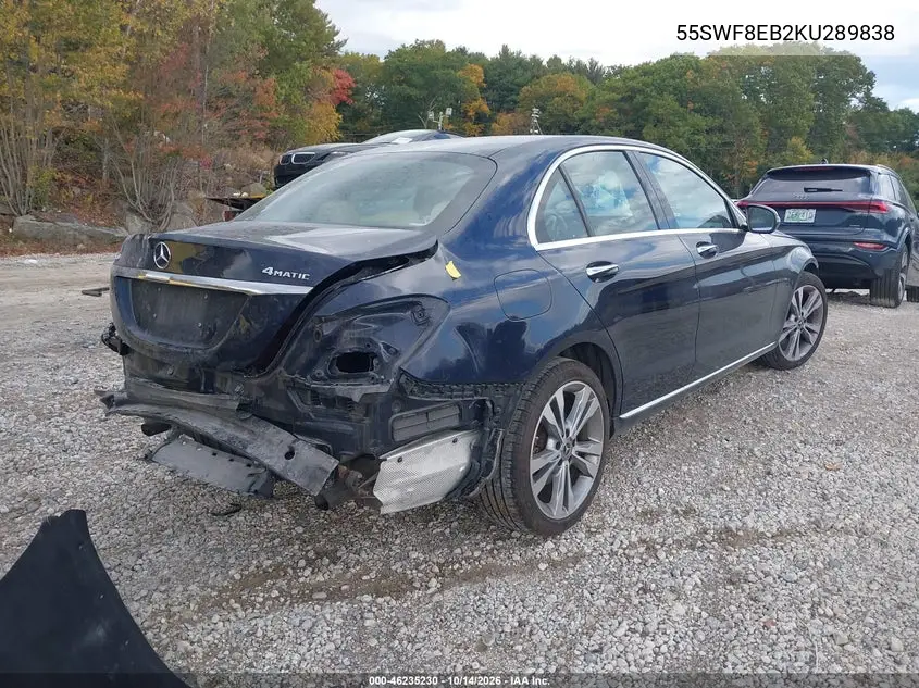 2019 MERCEDES C-KLASSE VIN 55SWF8EB2KU289838 — фото 4
