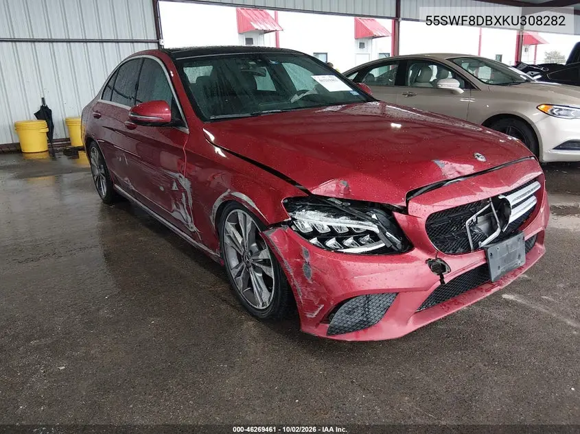 MERCEDES C-KLASSE 2019, VIN 55SWF8DBXKU308282