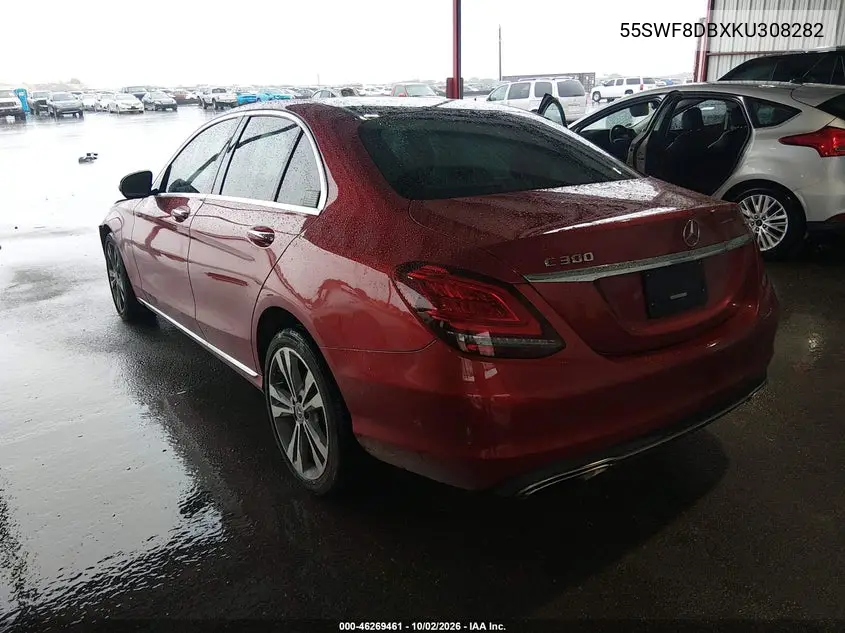 2019 MERCEDES C-KLASSE VIN 55SWF8DBXKU308282 — фото 3
