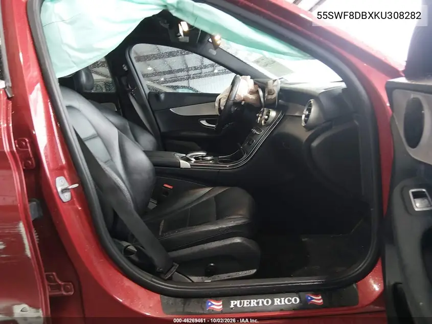 2019 MERCEDES C-KLASSE VIN 55SWF8DBXKU308282 — фото 5