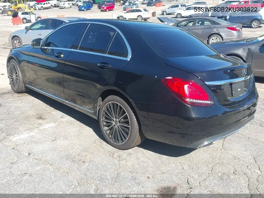 2019 MERCEDES C-KLASSE VIN 55SWF8DB2KU303822 — фото 3
