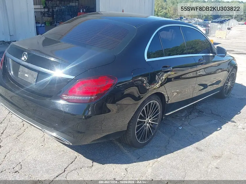 2019 MERCEDES C-KLASSE VIN 55SWF8DB2KU303822 — фото 4