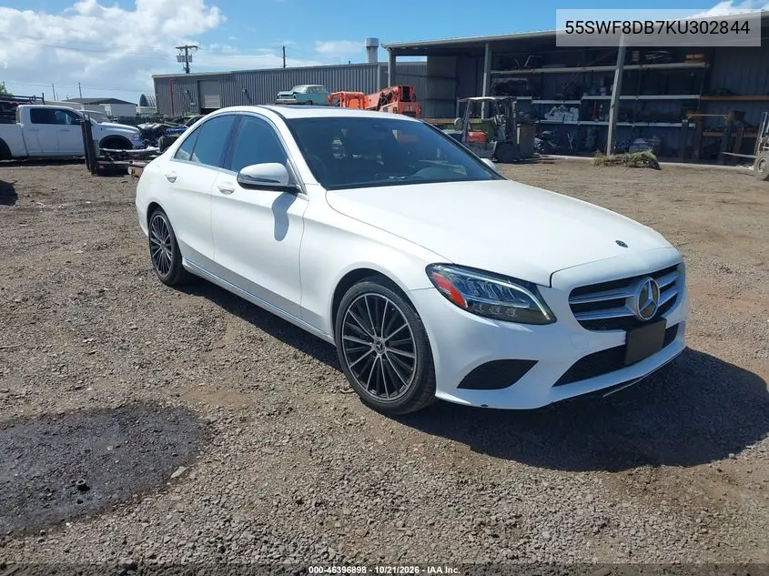 MERCEDES C-KLASSE 2019, VIN 55SWF8DB7KU302844
