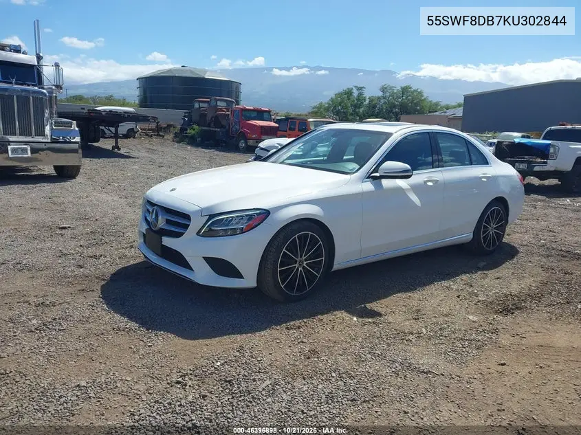 2019 MERCEDES C-KLASSE VIN 55SWF8DB7KU302844 — фото 2