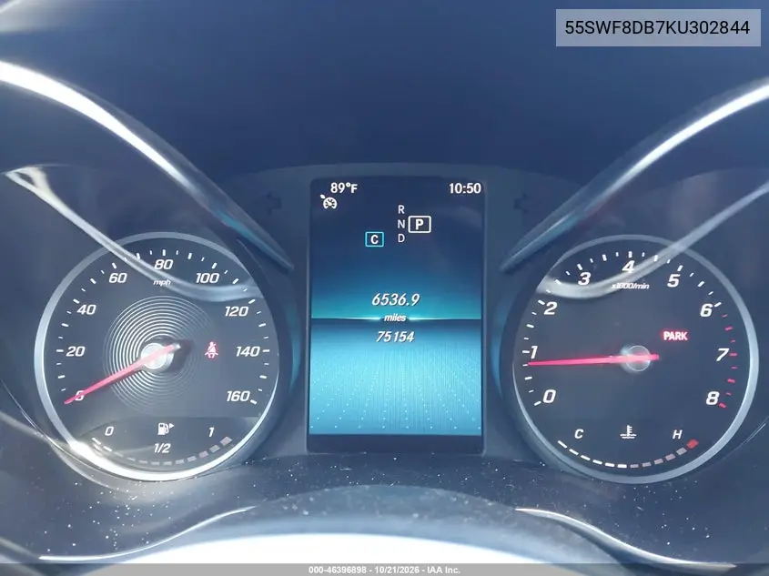 2019 MERCEDES C-KLASSE VIN 55SWF8DB7KU302844 — фото 7