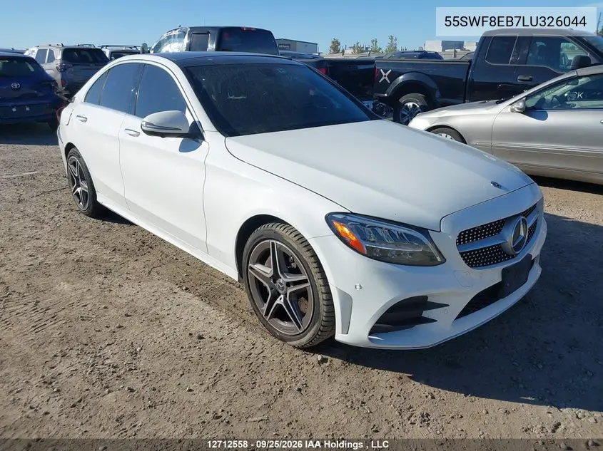 MERCEDES C-KLASSE 2020, VIN 55SWF8EB7LU326044