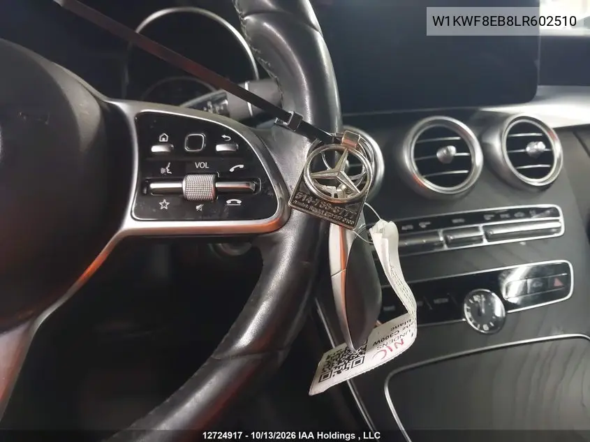 2020 MERCEDES C-KLASSE VIN W1KWF8EB8LR602510 — фото 11