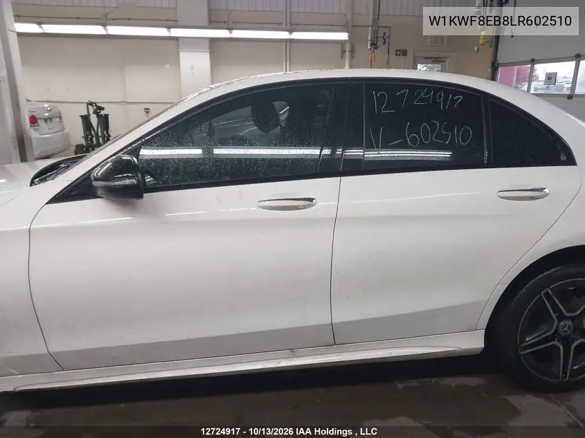 2020 MERCEDES C-KLASSE VIN W1KWF8EB8LR602510 — фото 15