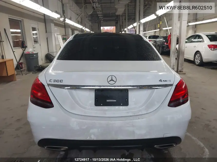 2020 MERCEDES C-KLASSE VIN W1KWF8EB8LR602510 — фото 17