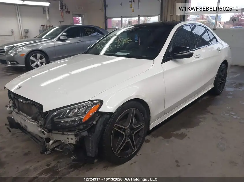2020 MERCEDES C-KLASSE VIN W1KWF8EB8LR602510 — фото 2