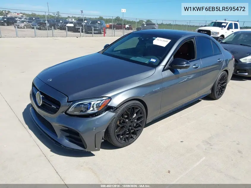 2020 MERCEDES C-KLASSE VIN W1KWF6EB5LR595472 — фото 2
