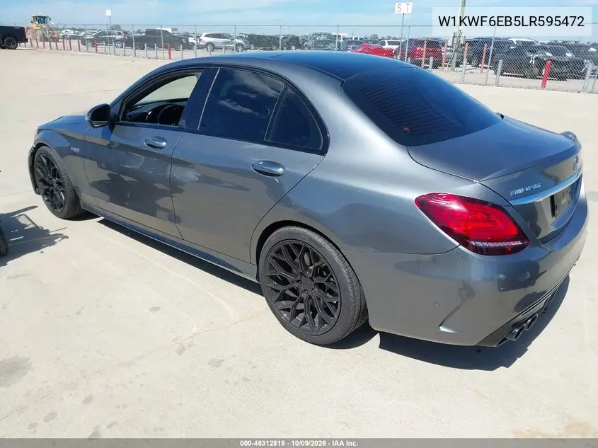 2020 MERCEDES C-KLASSE VIN W1KWF6EB5LR595472 — фото 3