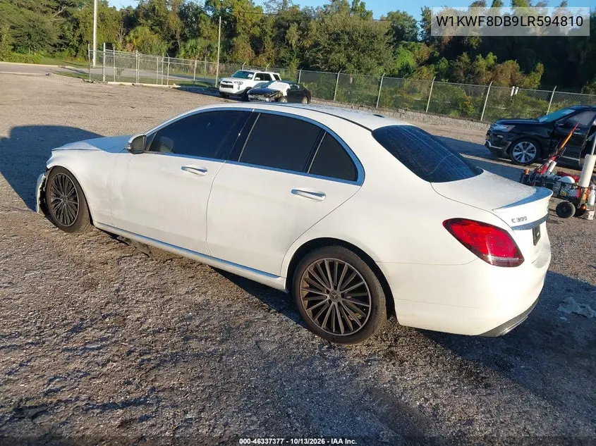2020 MERCEDES C-KLASSE VIN W1KWF8DB9LR594810 — фото 3