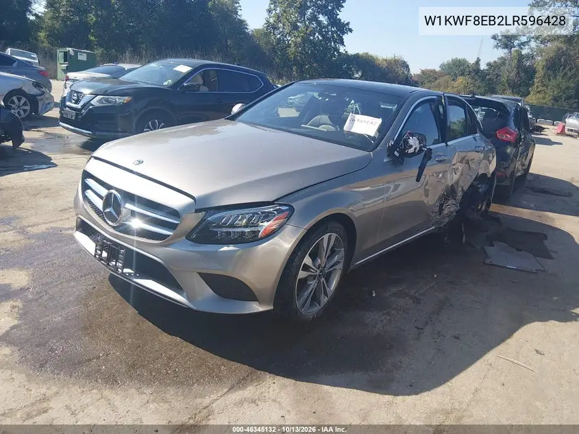 2020 MERCEDES C-KLASSE VIN W1KWF8EB2LR596428 — фото 2