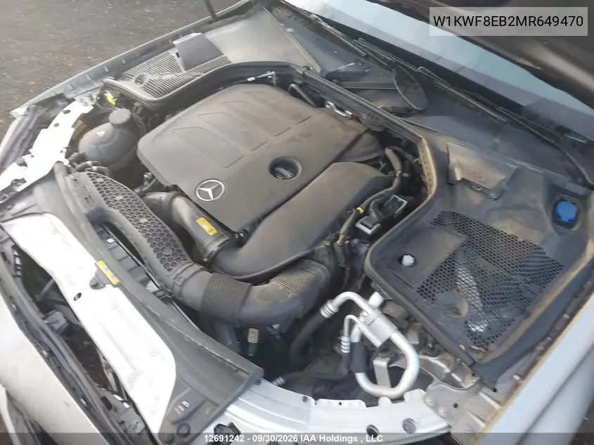 2021 MERCEDES C-KLASSE VIN W1KWF8EB2MR649470 — фото 10
