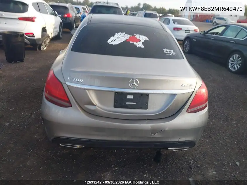 2021 MERCEDES C-KLASSE VIN W1KWF8EB2MR649470 — фото 16