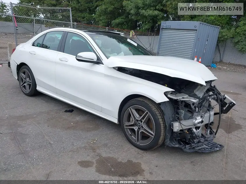 MERCEDES C-KLASSE 2021, VIN W1KWF8EB1MR616749