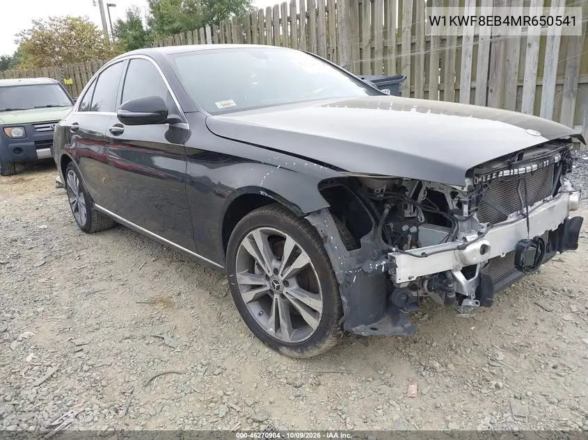 MERCEDES C-KLASSE 2021, VIN W1KWF8EB4MR650541