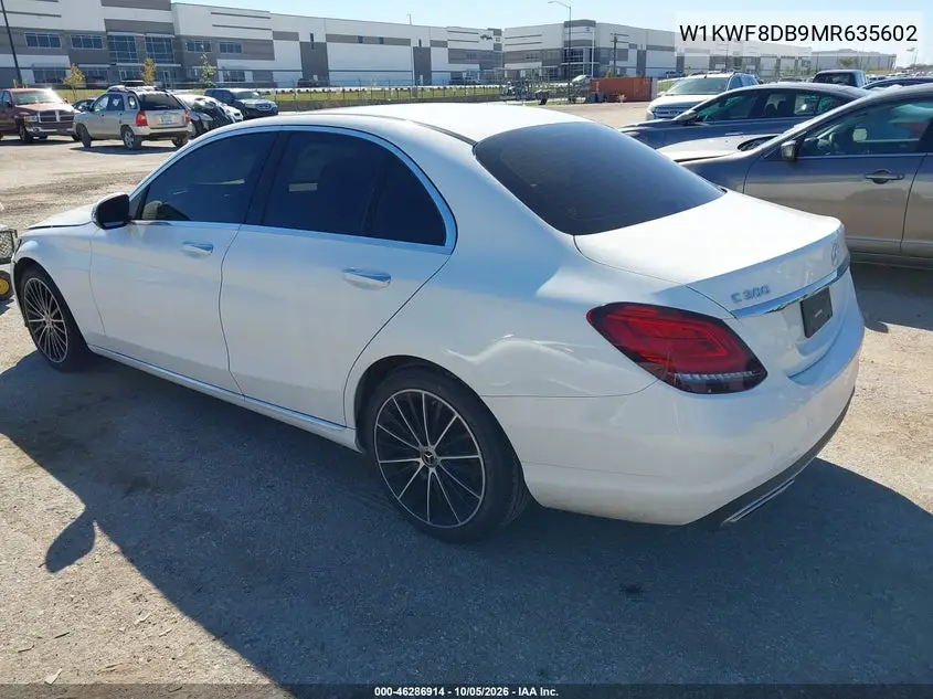 2021 MERCEDES C-KLASSE VIN W1KWF8DB9MR635602 — фото 3