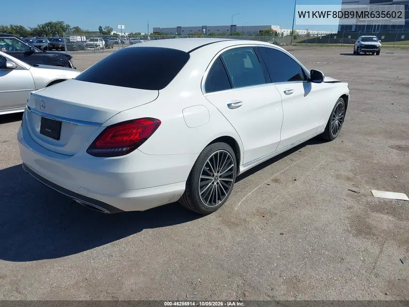 2021 MERCEDES C-KLASSE VIN W1KWF8DB9MR635602 — фото 4