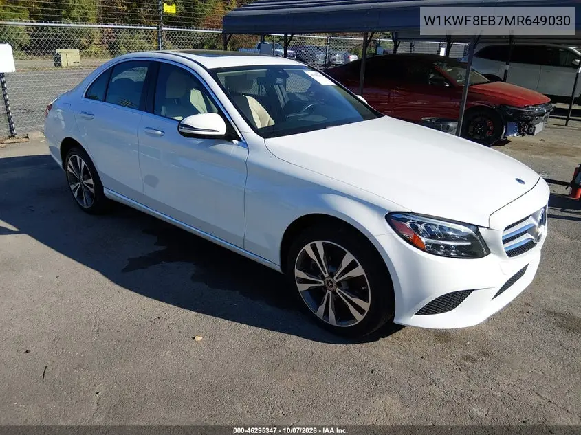 MERCEDES C-KLASSE 2021, VIN W1KWF8EB7MR649030