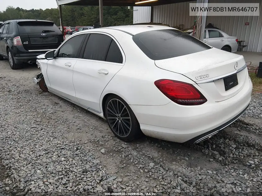 2021 MERCEDES C-KLASSE VIN W1KWF8DB1MR646707 — фото 3