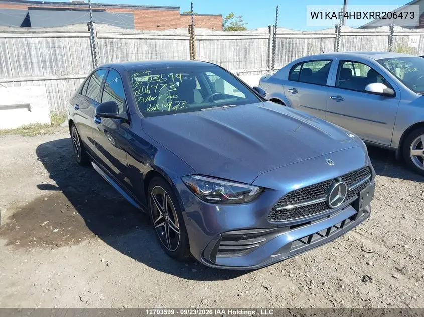 MERCEDES C-KLASSE 2024, VIN W1KAF4HBXRR206473