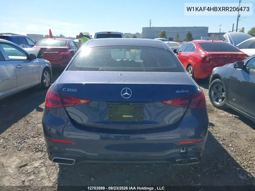 2024 MERCEDES C-KLASSE VIN W1KAF4HBXRR206473 — фото 16