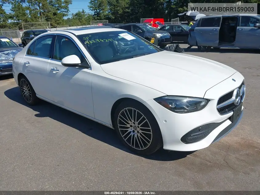 MERCEDES C-KLASSE 2024, VIN W1KAF4HB0RR159003