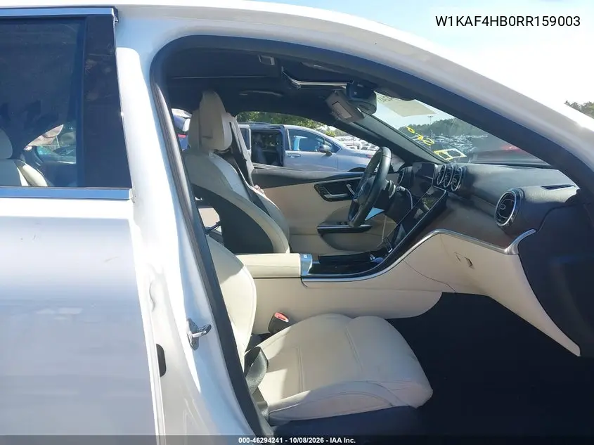 2024 MERCEDES C-KLASSE VIN W1KAF4HB0RR159003 — фото 5