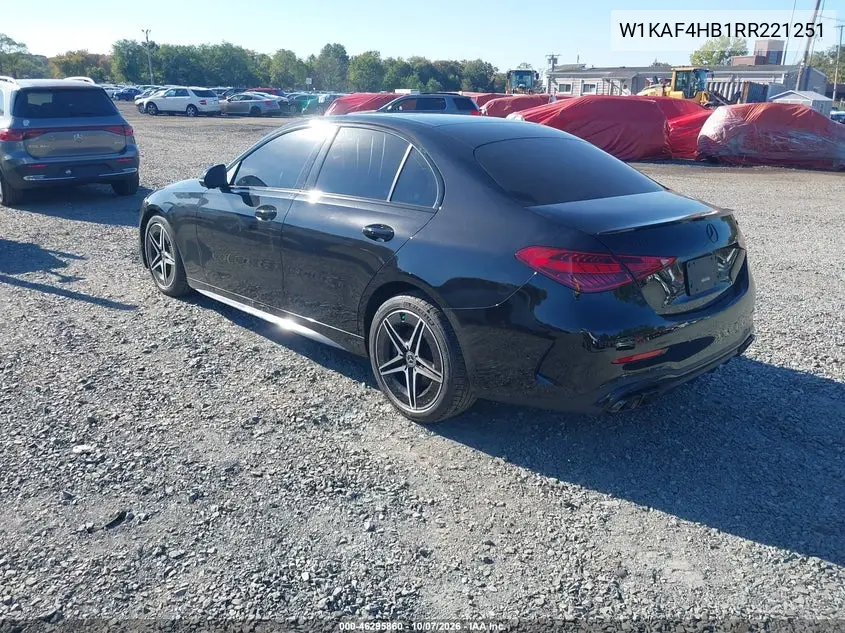 2024 MERCEDES C-KLASSE VIN W1KAF4HB1RR221251 — фото 3