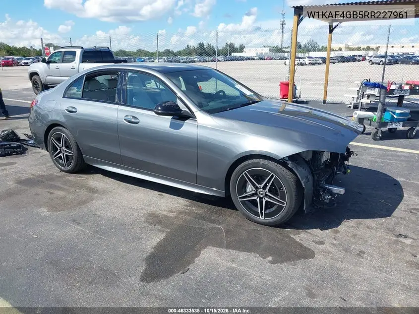 MERCEDES C-KLASSE 2024, VIN W1KAF4GB5RR227961