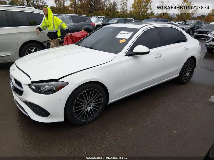 2024 MERCEDES C-KLASSE VIN W1KAF4HB1RR227874 — фото 2