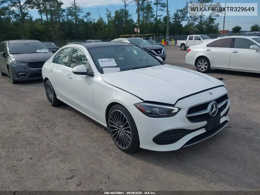 MERCEDES C-KLASSE 2026, VIN W1KAF4GBXTR329649