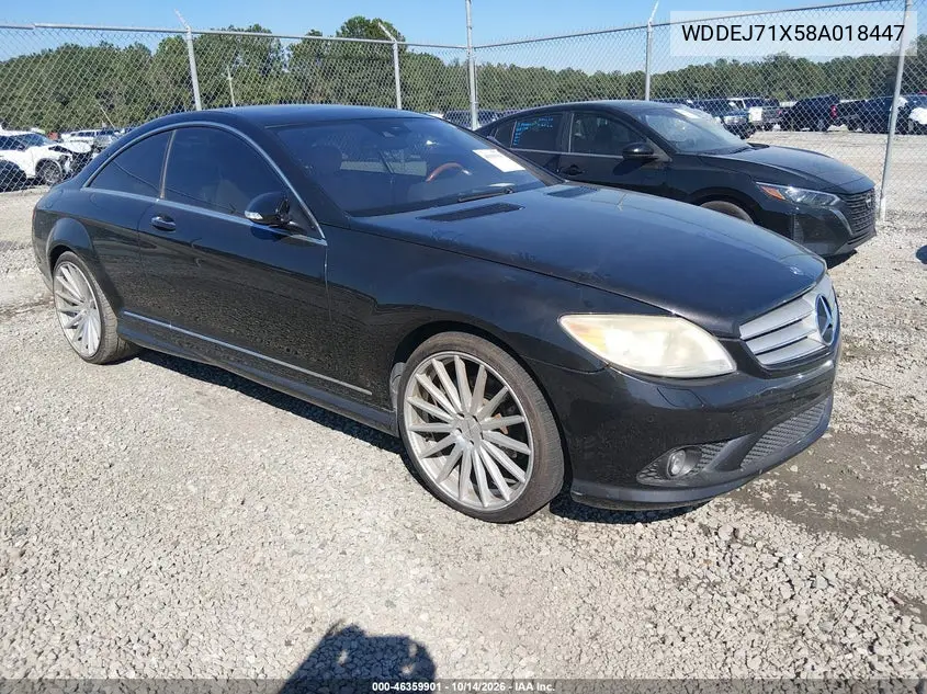 MERCEDES CL-KLASSE 2008, VIN WDDEJ71X58A018447
