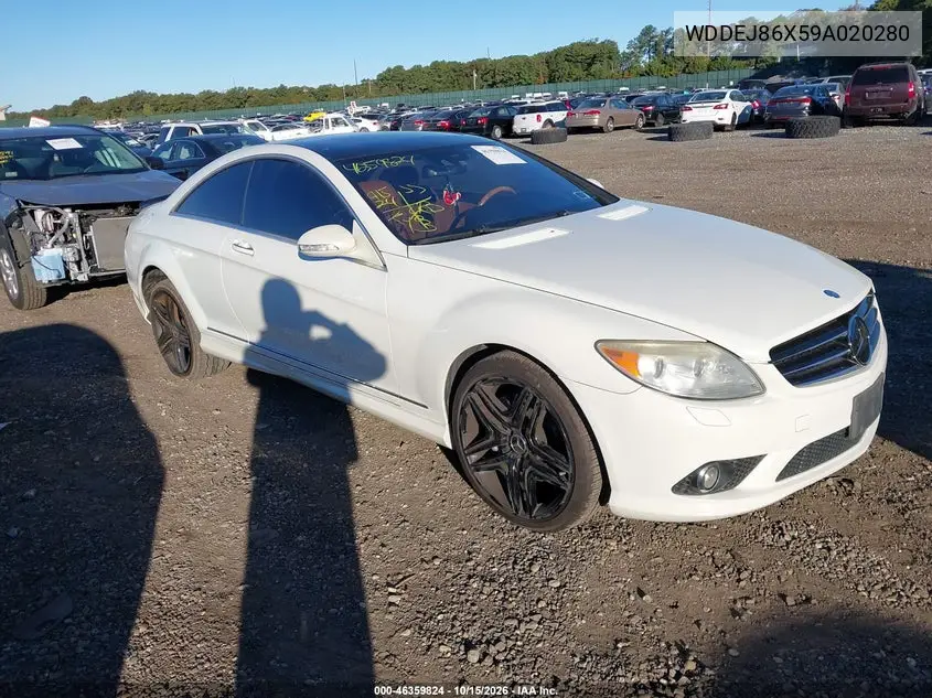 MERCEDES CL-KLASSE 2009, VIN WDDEJ86X59A020280